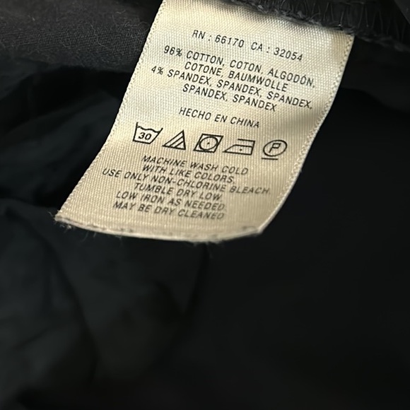 Anthropologie Elevenses Black Daisy Crochet Lace Trimmed Tuxedo Crop Pants - 6 - Picture 13 of 15